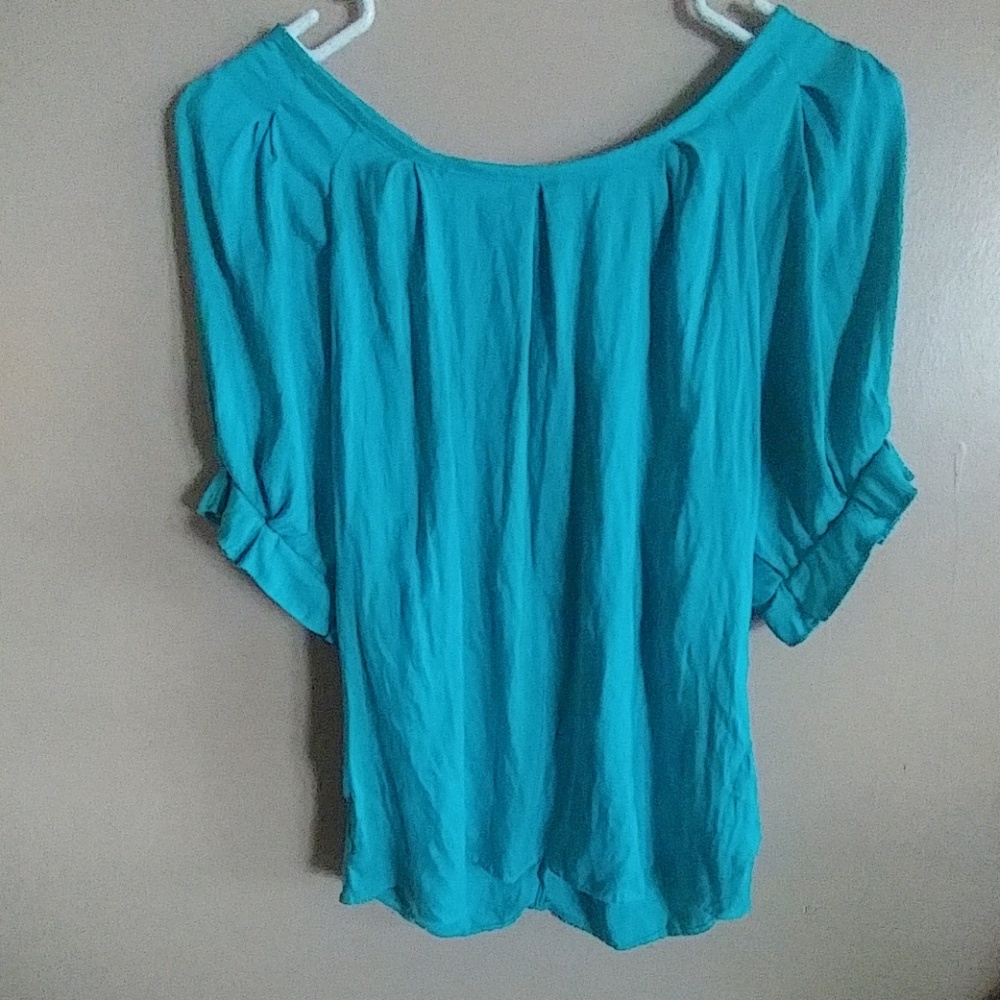 Express brand Turquoise dress top sz Med